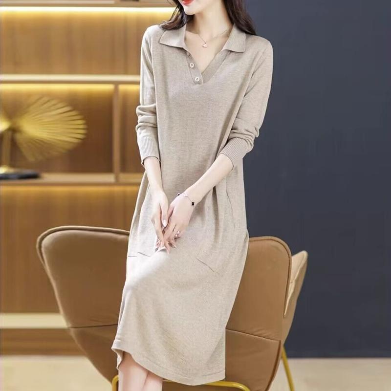 PO neck sweater skirt women s autumn and winter knitted dress loose and thin medium and long over the knee with coat bottom skirt One Size абрикосовий
PO neck sweater skirt women s autumn and winter knitted dress loose and thin medium and long over the knee with coat bottom skirt One Size абрикосовий