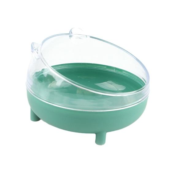 Нескользящая ванна для хомяка, прозрачная, легко моется, разбирается, многофункциональный туалет для хомяка, туалет зелёный