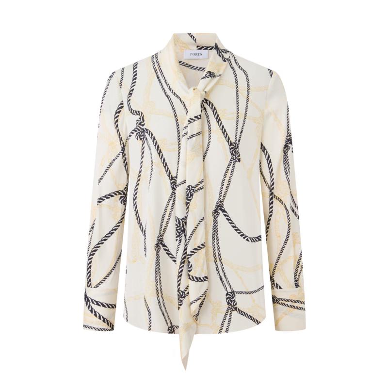 PORTS Women s Designed Print Tie-Neck Silk Blend Shirt 2
PORTS Women s Designed Print Tie-Neck Silk Blend Shirt 2