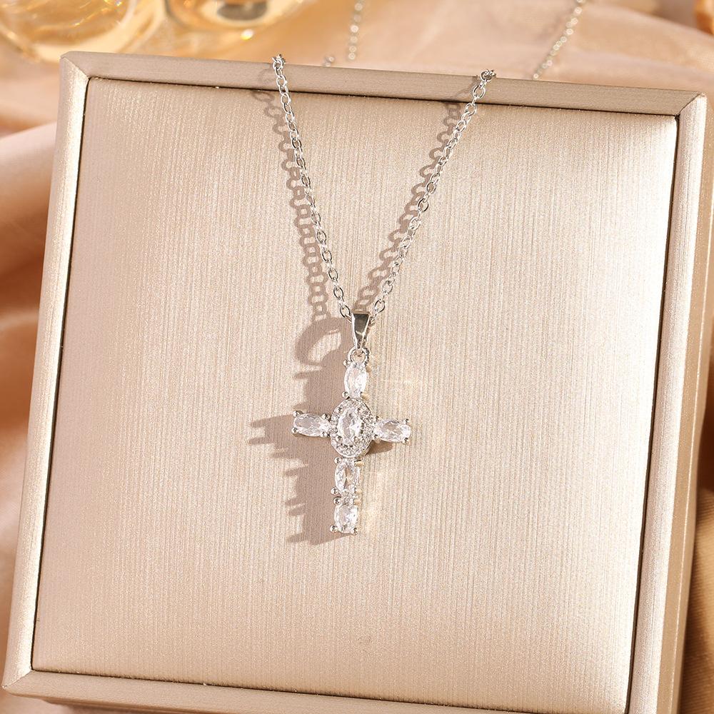 Vintage Cross Necklace For Women Titanium Steel Simple Elegant Fashion Pendant
Vintage Cross Necklace For Women Titanium Steel Simple Elegant Fashion Pendant