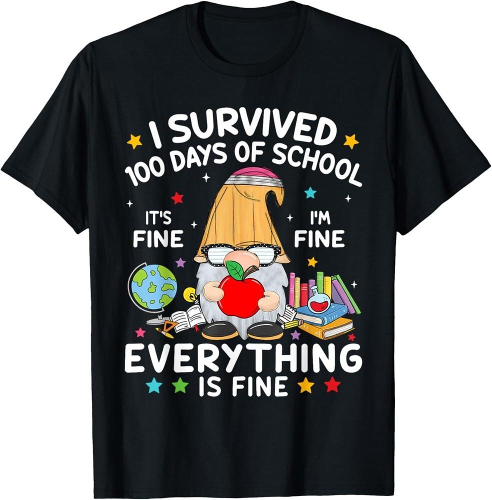 Gnome I Survived 100 Days Of School Its Fine I m Fine Gift Unisex T-Shirt 4XL
Gnome I Survived 100 Days Of School Its Fine I m Fine Gift Unisex T-Shirt 4XL
