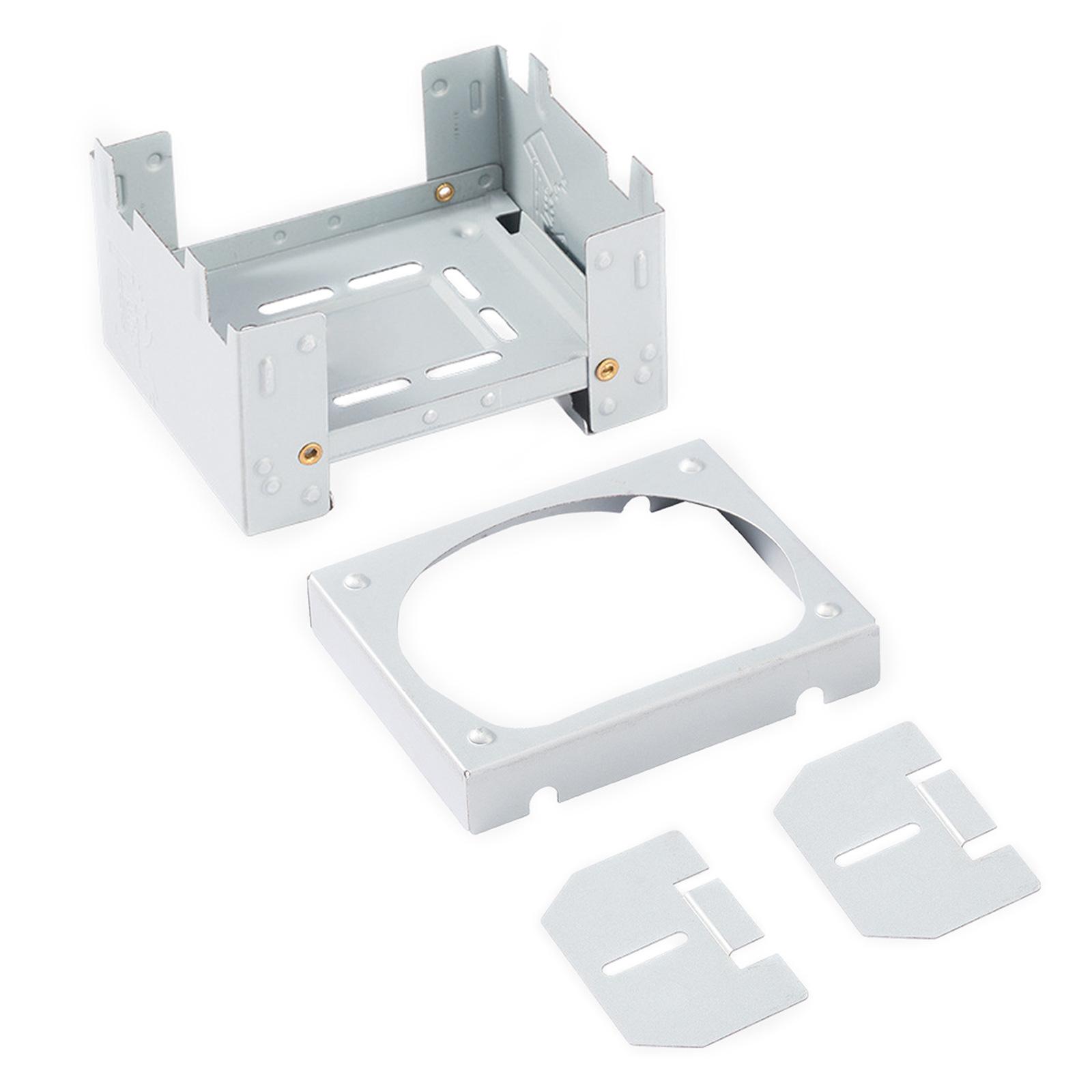 Утолщенная походная печь, твердотопливная печь для походов, пикников, складная твердая спиртовая печь с ветрозащитным экраном