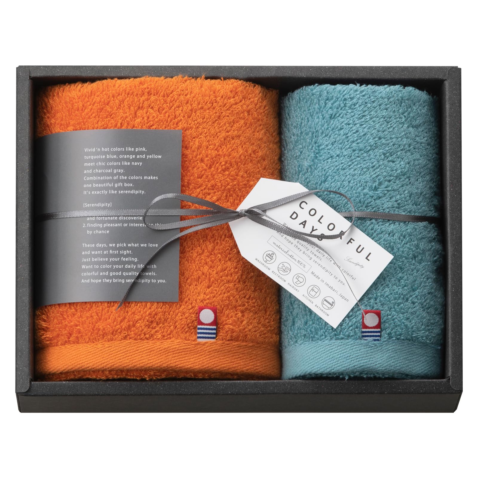 Stylem Takisada-Osaka Imabari Towel Gift Colorful Days CL2515 OR
Stylem Takisada-Osaka Imabari Towel Gift Colorful Days CL2515 OR