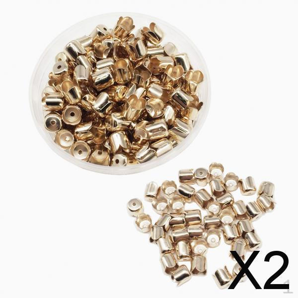 Роскошные золотые железные концевые заглушки для шнура, набор из 2 штук
Роскошные золотые железные концевые заглушки для шнура, набор из 2 штук