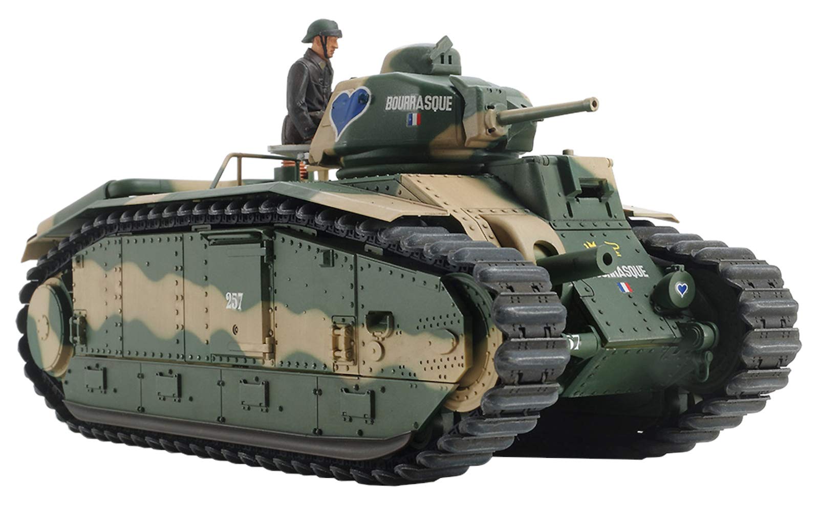 Tamiya Tank Series 58 French Army B1 bis Single Motorized Plastic Model Kit 30058 1/35 No.
Tamiya Tank Series 58 French Army B1 bis Single Motorized Plastic Model Kit 30058 1/35 No.