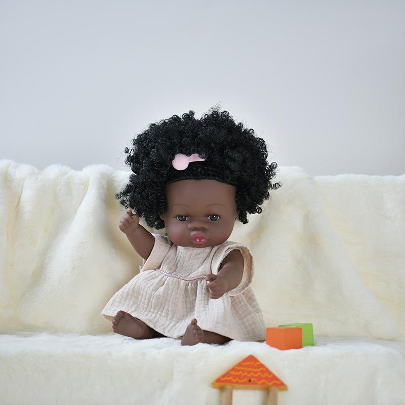 Realistic 13Inch/33Cm Black Skin Baby Dolls Soft Full Body Silicone Vinyl Reborn Doll Washable African Reborn Doll Girl Toy Gift 33cm
Realistic 13Inch/33Cm Black Skin Baby Dolls Soft Full Body Silicone Vinyl Reborn Doll Washable African Reborn Doll Girl Toy Gift 33cm