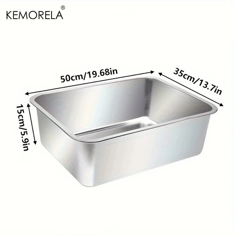 Large Capacity Durable Stainless Steel Litter Box Low Entry Open Design Is Convenient To Use Comfortable And Easy To Clean
Large Capacity Durable Stainless Steel Litter Box Low Entry Open Design Is Convenient To Use Comfortable And Easy To Clean