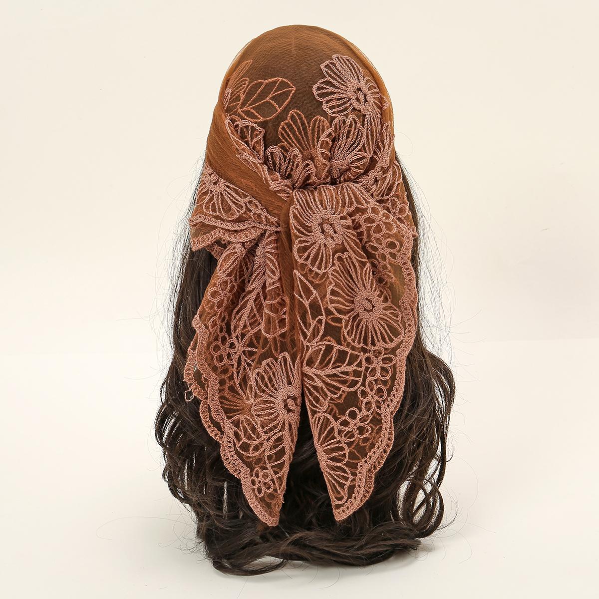 New Square Yarn Hijab Scarf Women Floral Embroidery Lace Headband Summer Breathable Bandana For Women Elegant Turban Hair Wrap
New Square Yarn Hijab Scarf Women Floral Embroidery Lace Headband Summer Breathable Bandana For Women Elegant Turban Hair Wrap