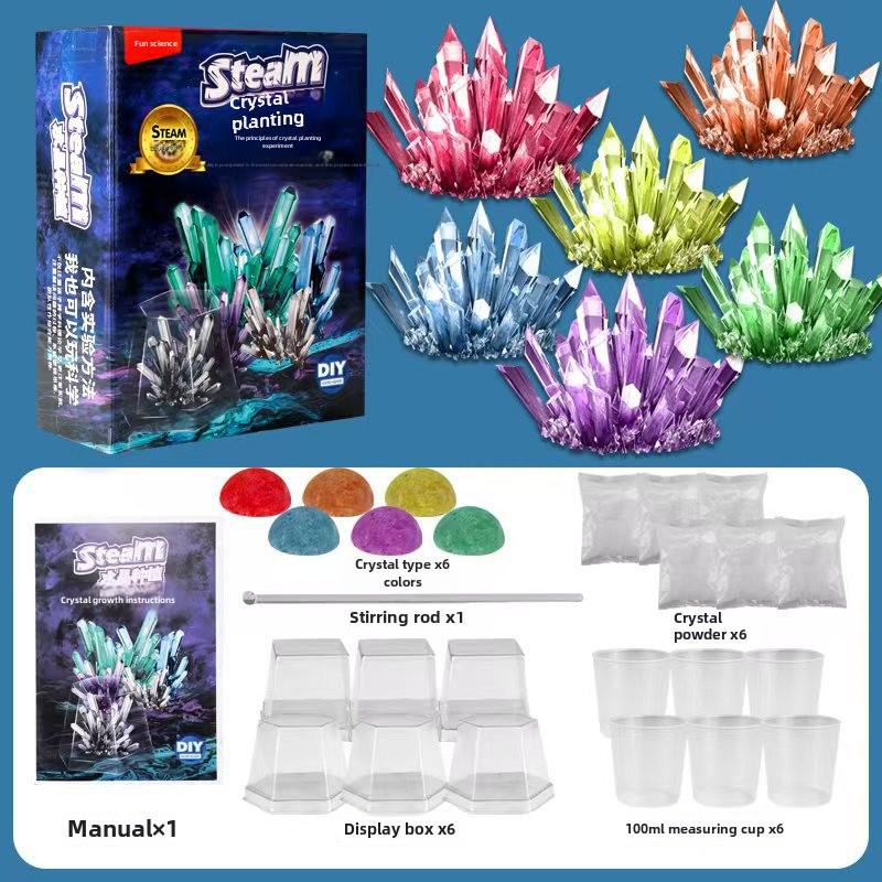 Набор для самостоятельного выращивания кристаллов для увлекательного общения родителей и детей и химических экспериментов
Набор для самостоятельного выращивания кристаллов для увлекательного общения родителей и детей и химических экспериментов