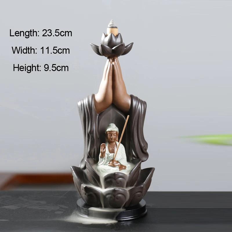 Creative Incense Burner, Home Indoor Tea Room Crafts Decor, Buddha s Hands Guanyin Tathagata sculptures Aromatherapy Burner, 1Pc
Creative Incense Burner, Home Indoor Tea Room Crafts Decor, Buddha s Hands Guanyin Tathagata sculptures Aromatherapy Burner, 1Pc