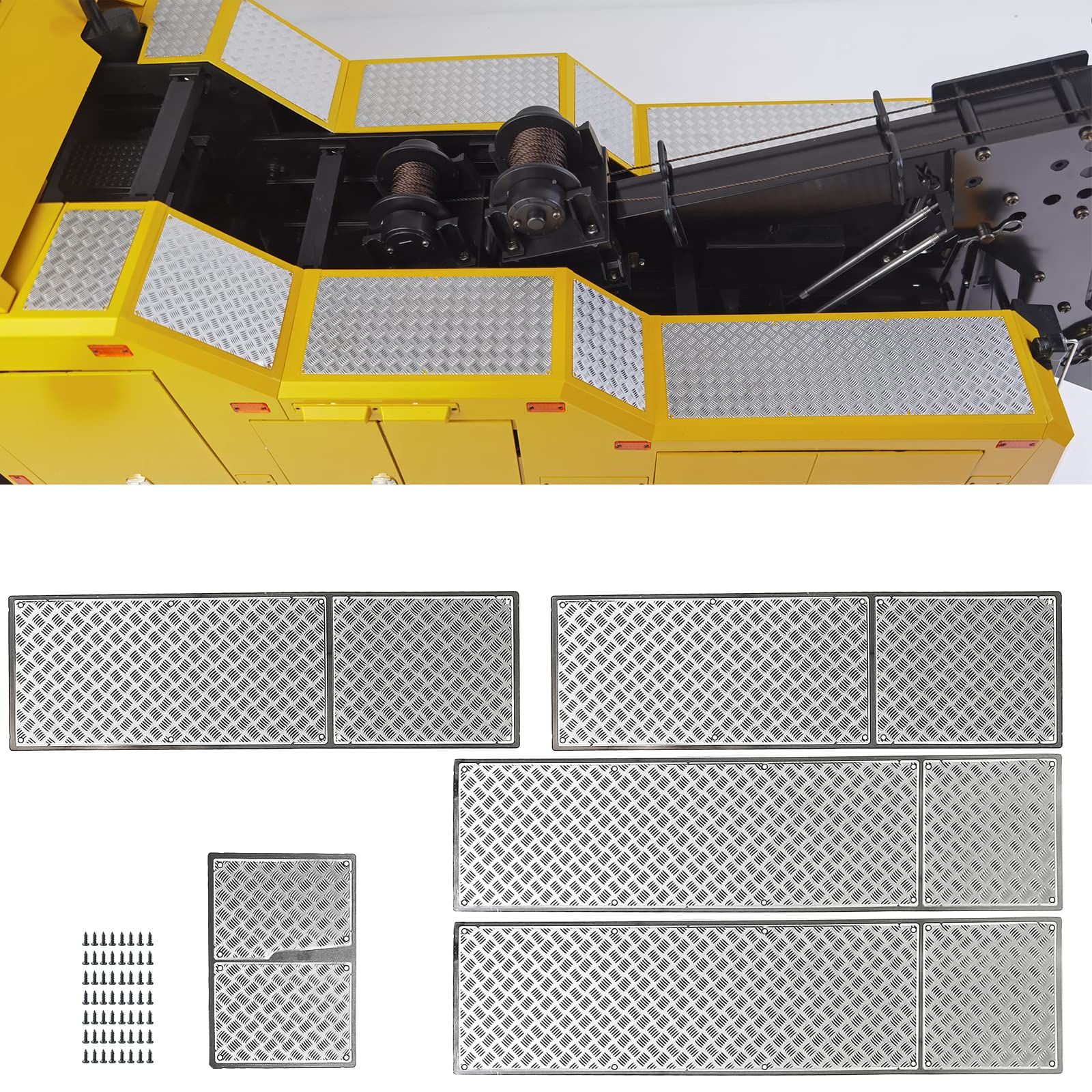 TRZX Metal Skid Prevention Plate Decorative Plate for RC 1/14 Tamiya Tractor FH16
TRZX Metal Skid Prevention Plate Decorative Plate for RC 1/14 Tamiya Tractor FH16