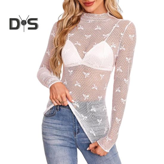 Женские топы с высоким воротником и длинным рукавом, кружевные топы с вышивкой и бантом, блузка на каждый день S белый
Женские топы с высоким воротником и длинным рукавом, кружевные топы с вышивкой и бантом, блузка на каждый день S белый