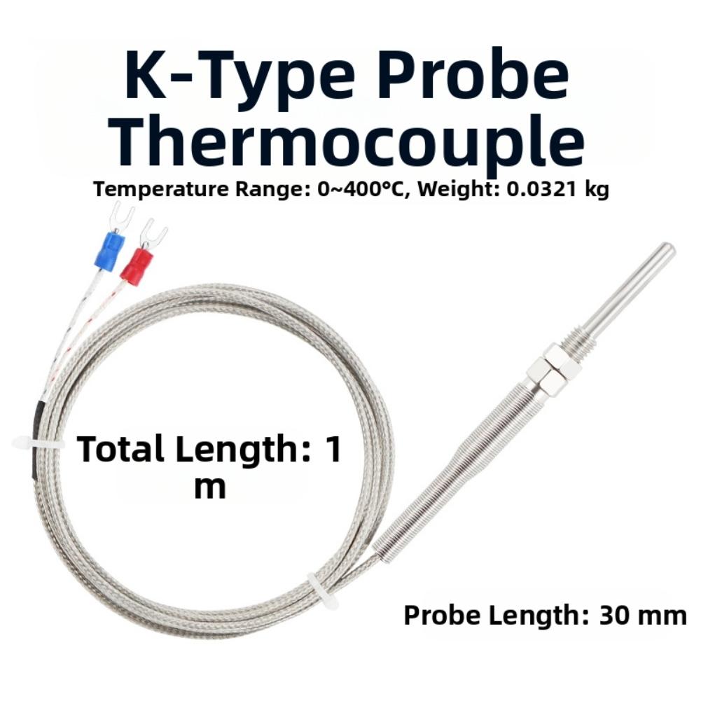 For Accurate KType Thermocouple Temperature Probe with Stainless Steel for Plastic Machinery and Automation Controls
For Accurate KType Thermocouple Temperature Probe with Stainless Steel for Plastic Machinery and Automation Controls