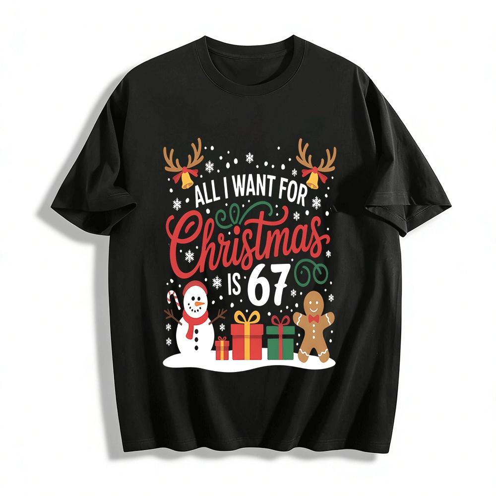 Christmas Themed Gingerbread Man Gift Print Casual Top Pure cotton T-shirt XXS
Christmas Themed Gingerbread Man Gift Print Casual Top Pure cotton T-shirt XXS