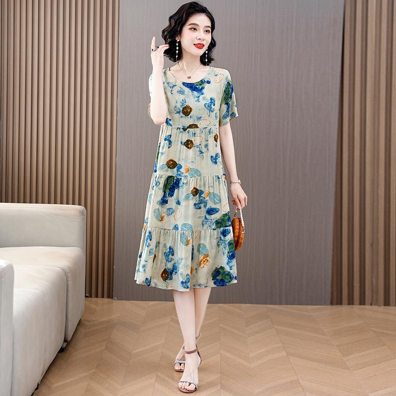 Свободное платье миди для женщин, летние элегантные платья с круглым вырезом больших размеров 5XL
Свободное платье миди для женщин, летние элегантные платья с круглым вырезом больших размеров 5XL