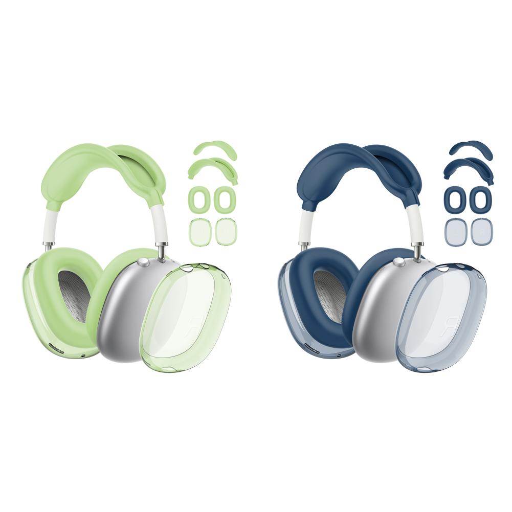 Прозрачный чехол 4 в 1, амбушюры, повязка на голову, чехол для AirPods Max (зеленый)
Прозрачный чехол 4 в 1, амбушюры, повязка на голову, чехол для AirPods Max (зеленый)