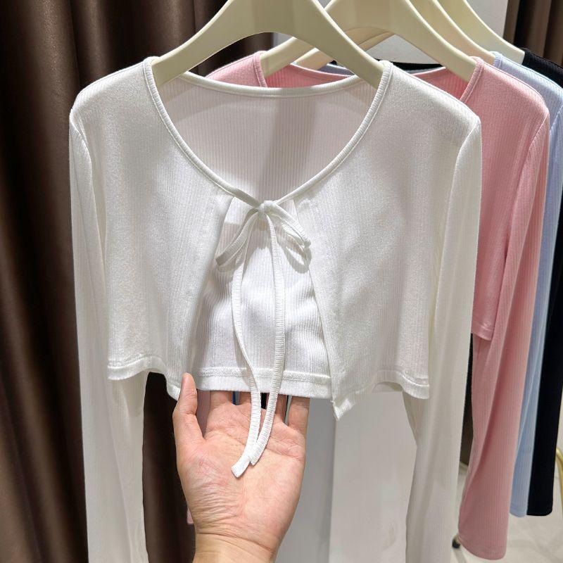 Женский голубой модальный платок-накидка на завязках без рукавов - Тонкая летняя защита от солнца накидка-жакет L (100-115 jin) белый
Женский голубой модальный платок-накидка на завязках без рукавов - Тонкая летняя защита от солнца накидка-жакет L (100-115 jin) белый