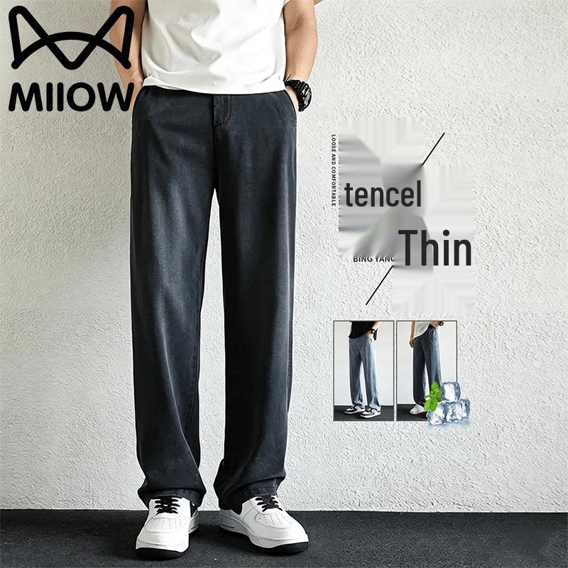 MiiOW Men s Summer Lyocell Ice Silk Loose Straight Jeans 33
MiiOW Men s Summer Lyocell Ice Silk Loose Straight Jeans 33