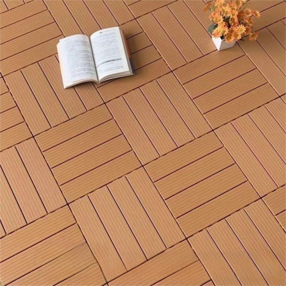 PVC Garden Flooring Sheets 30x30cm Wood Flooring Outdoor Floor Decking Tiles For Balcony Backyard темно-сірий колір
PVC Garden Flooring Sheets 30x30cm Wood Flooring Outdoor Floor Decking Tiles For Balcony Backyard темно-сірий колір