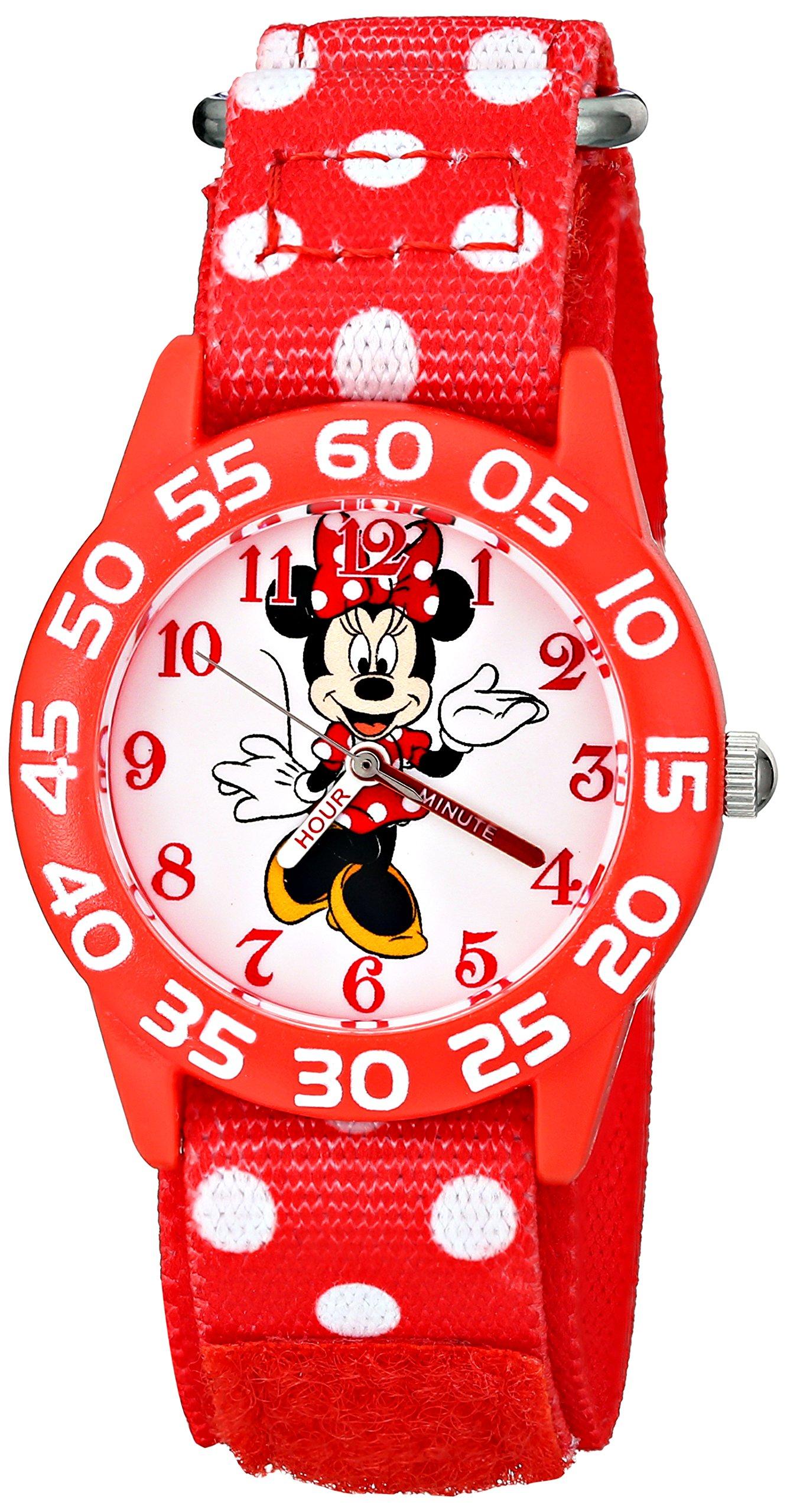 Disney Kids W001665 Часы с пластиковым корпусом и принтом Минни Маус, эластичный нейлоновый ремешок, аналоговый дисплей, красные часы
Disney Kids W001665 Часы с пластиковым корпусом и принтом Минни Маус, эластичный нейлоновый ремешок, аналоговый дисплей, красные часы