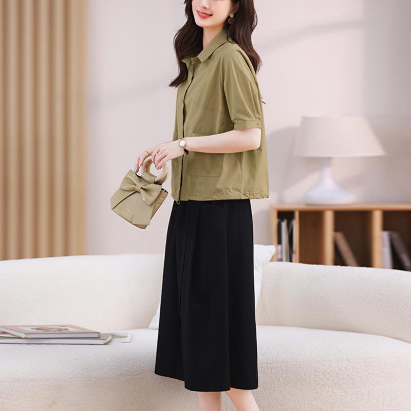 Women s Summer Cotton Two-Piece Set: Loose, Slimming Shirt & Skirt for Stylish Middle-Aged Moms XL
Women s Summer Cotton Two-Piece Set: Loose, Slimming Shirt & Skirt for Stylish Middle-Aged Moms XL