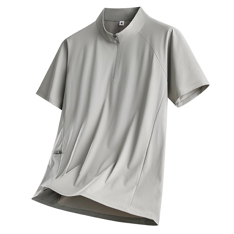 Seamless Ice Silk POLO Shirt Quick-drying Thin Transparent Ice Silk Casual Short Sleeve 3XL сірий колір
Seamless Ice Silk POLO Shirt Quick-drying Thin Transparent Ice Silk Casual Short Sleeve 3XL сірий колір
