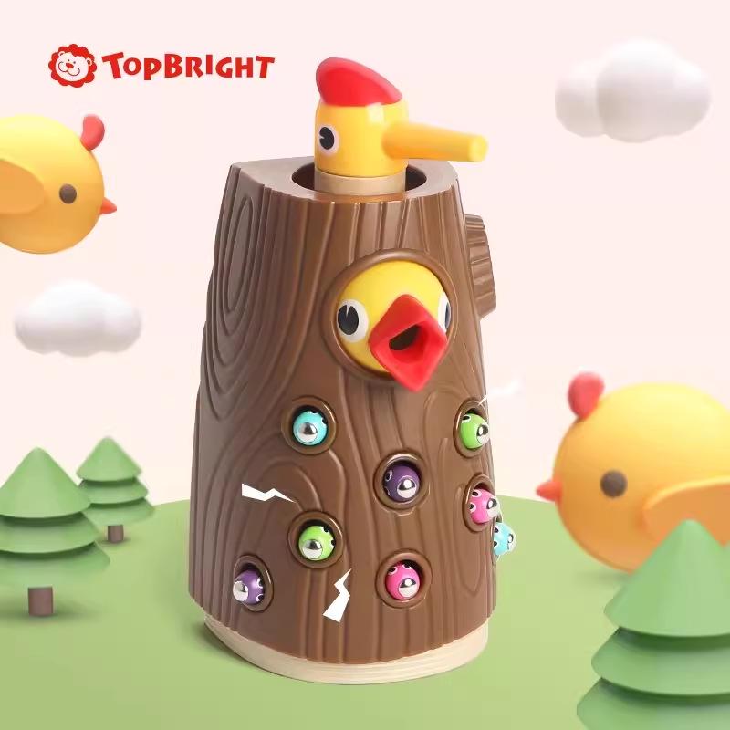 Tebaoer Magnetic Woodpecker Worm Catching Toy for Toddler Hand-Eye Coordination
Tebaoer Magnetic Woodpecker Worm Catching Toy for Toddler Hand-Eye Coordination