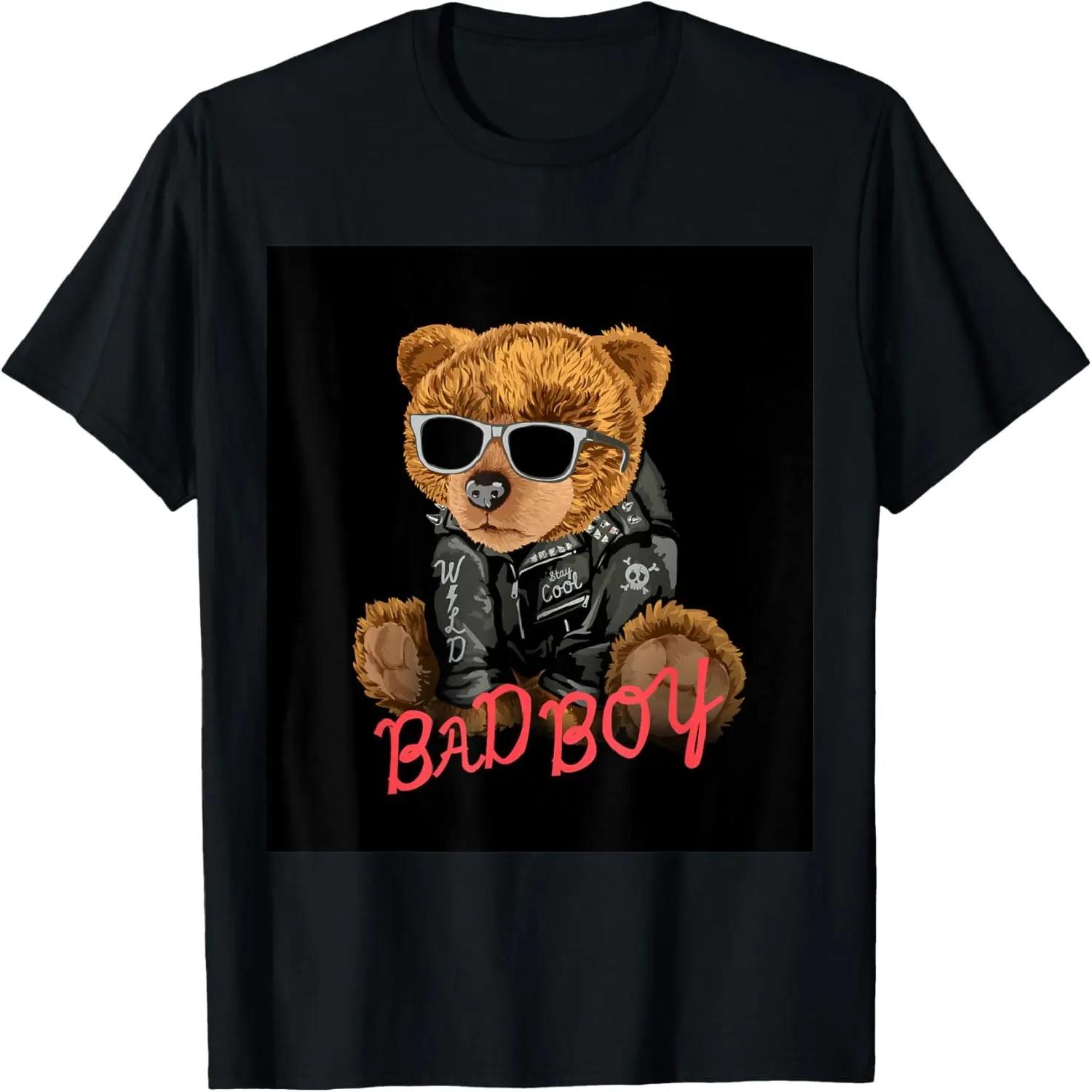 Bad Boy Tee Shirts, Funny Teddy Bear Graphic Design Style T-Shirt XXXXXL чорний
Bad Boy Tee Shirts, Funny Teddy Bear Graphic Design Style T-Shirt XXXXXL чорний