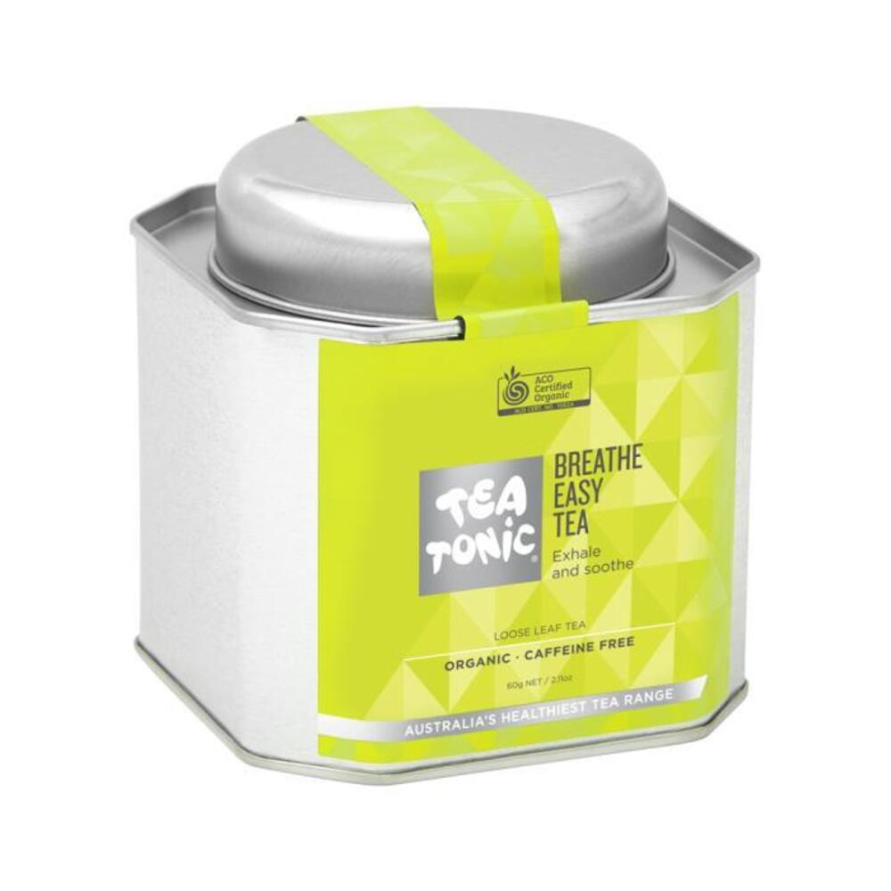 Tea Tonic Organic Breathe Easy Tea Caddy Tin 60g
Tea Tonic Organic Breathe Easy Tea Caddy Tin 60g
