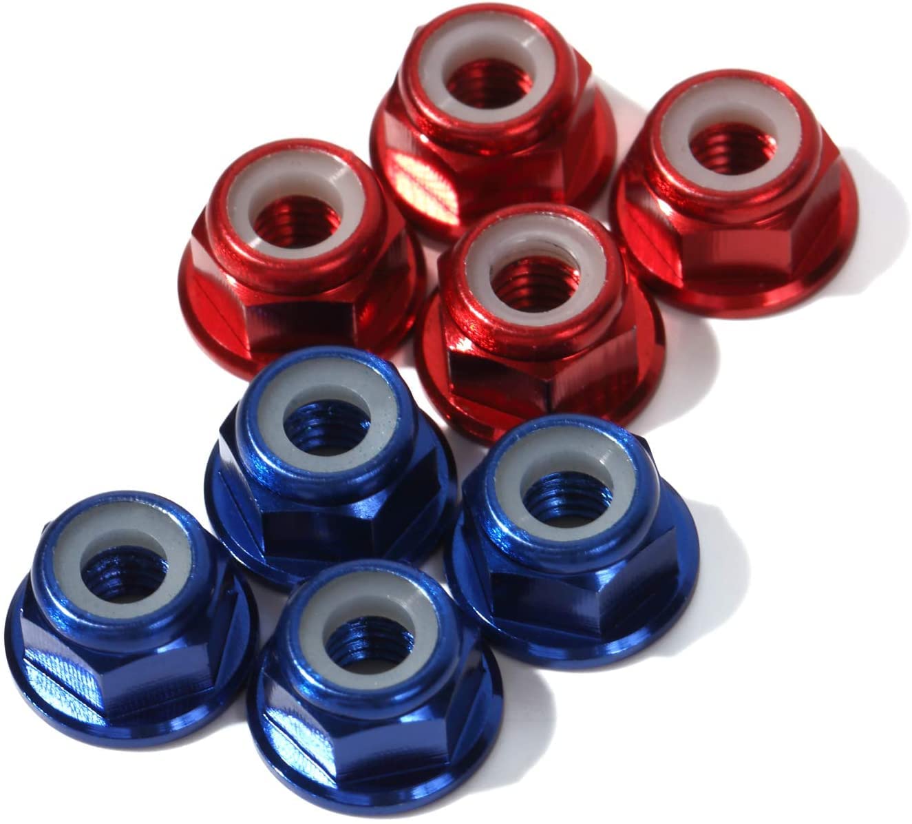 Compatible with Tamiya set of 8 lightweight aluminum wheel nuts 4 with resin for M4 size countersunk nuts 10/1 scale, (4 blue, red) flange,
Compatible with Tamiya set of 8 lightweight aluminum wheel nuts 4 with resin for M4 size countersunk nuts 10/1 scale, (4 blue, red) flange,