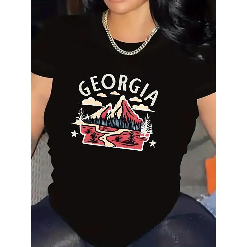 Georgia Mountain Design Short Sleeve T-Shirt for Casual Wear, Made of Durable Polyester Fabric, Lightweight and Comfortable 4XL чорний
Georgia Mountain Design Short Sleeve T-Shirt for Casual Wear, Made of Durable Polyester Fabric, Lightweight and Comfortable 4XL чорний