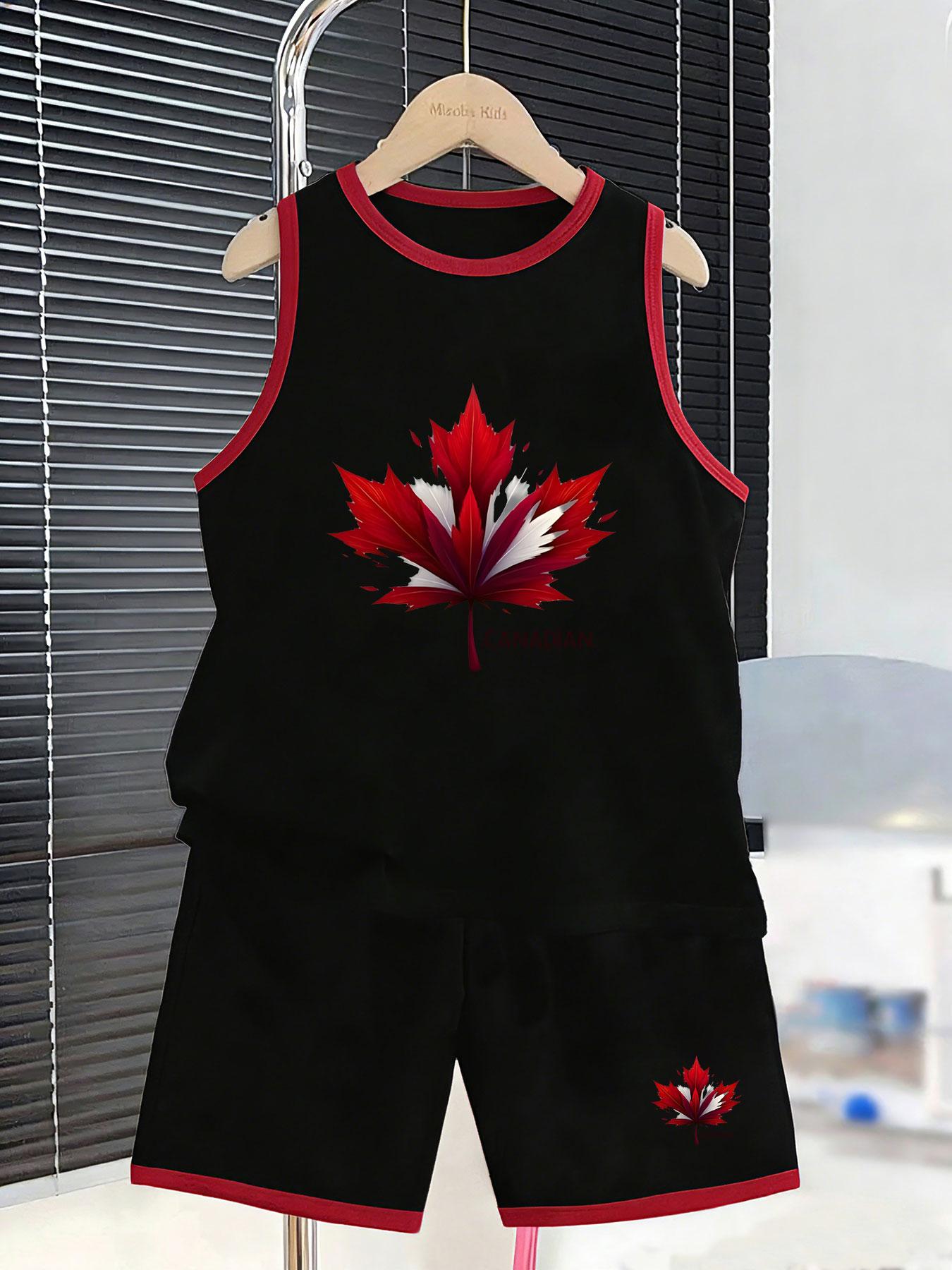 Boys’ Canadian maple leaf set. Unique prints, breathable fabric, loose fit for stylish daily wear. 2-3Y чёрный
Boys’ Canadian maple leaf set. Unique prints, breathable fabric, loose fit for stylish daily wear. 2-3Y чёрный