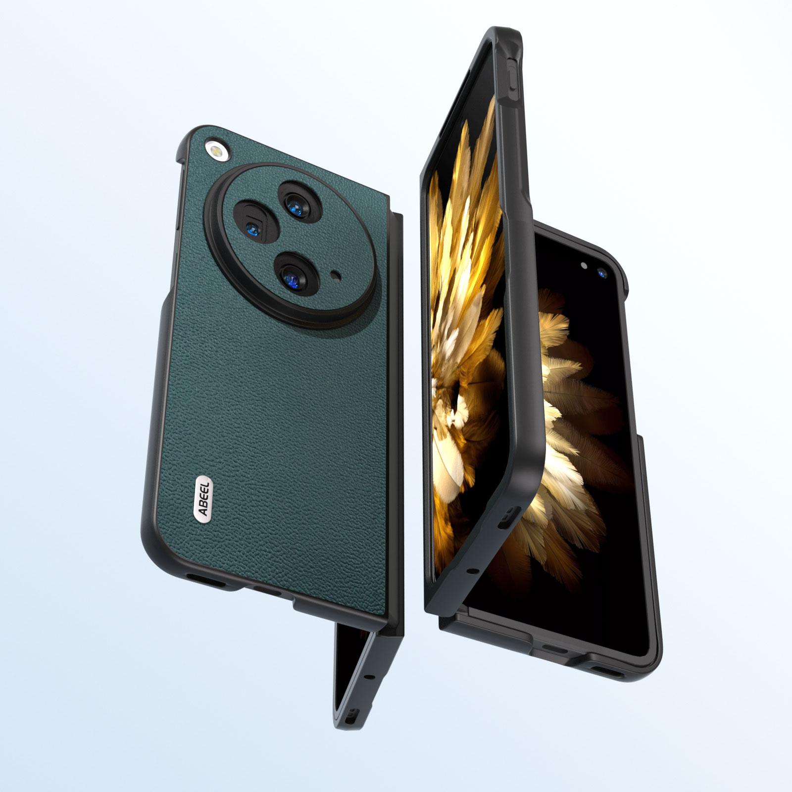 ABEEL For OnePlus Open Case Genuine Cow Leather+PC Litchi Texture Cover Midnight Green
ABEEL For OnePlus Open Case Genuine Cow Leather+PC Litchi Texture Cover Midnight Green