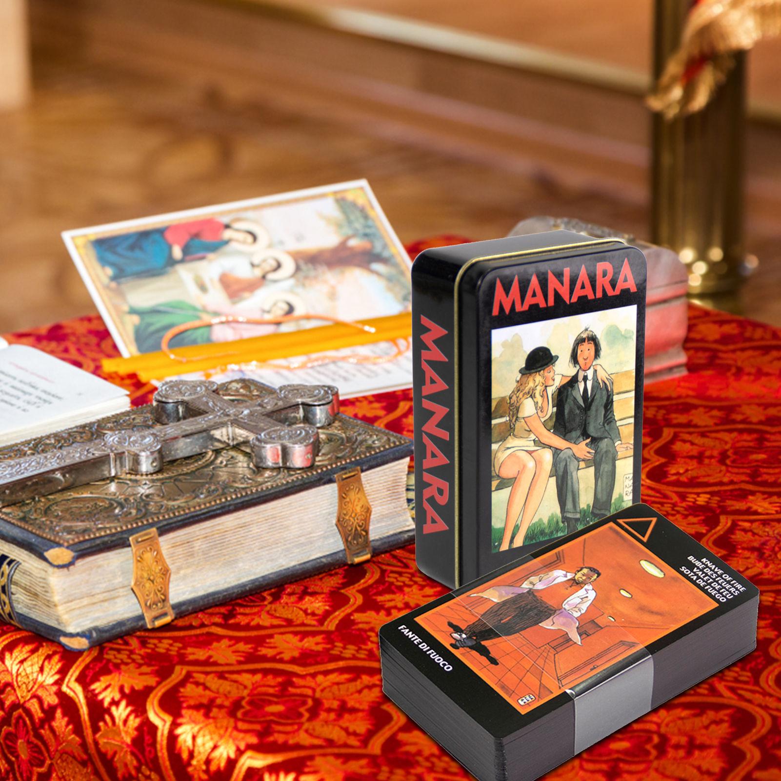 Таро Манары Таро Магических игр 78 Карточная игра в жестяной коробке для мужчин и женщин Эротическая Манара Де Ла Нуит
Таро Манары Таро Магических игр 78 Карточная игра в жестяной коробке для мужчин и женщин Эротическая Манара Де Ла Нуит