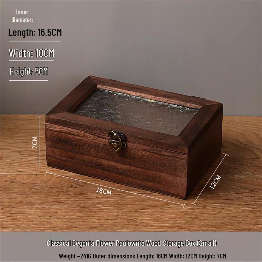 Crabapple Flower Glass Retro Wooden Storage Box for Desktop Sundries and Dressing Table Decor
Crabapple Flower Glass Retro Wooden Storage Box for Desktop Sundries and Dressing Table Decor