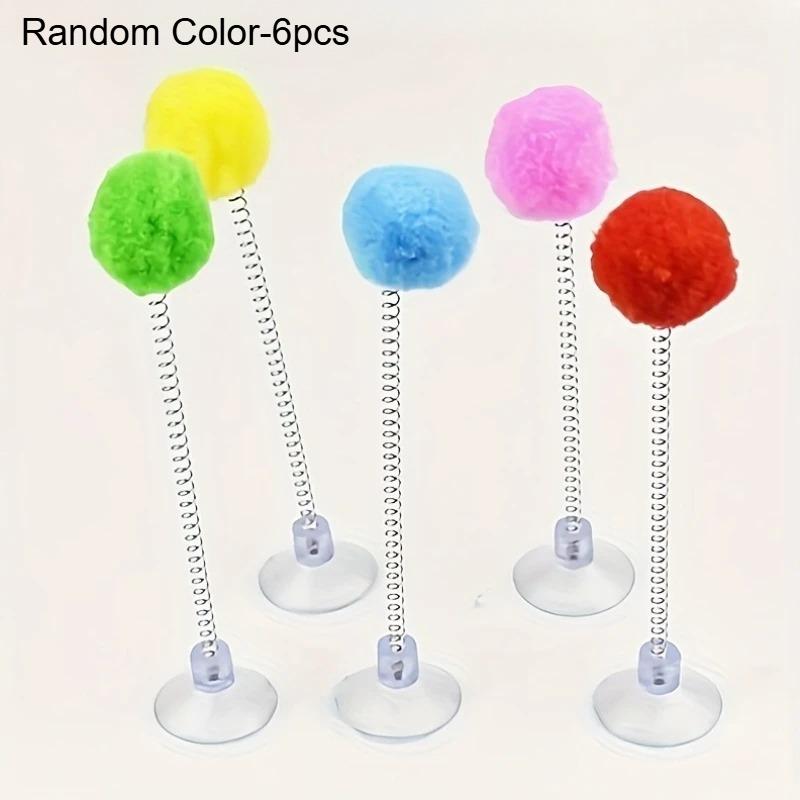 6pcs Cat Fur Ball Cute Cat Teaser Wand Pet Products Spring Toy Cat Interactive Toys with Suction Cup Scratcher Toy Cat Supplies
6pcs Cat Fur Ball Cute Cat Teaser Wand Pet Products Spring Toy Cat Interactive Toys with Suction Cup Scratcher Toy Cat Supplies