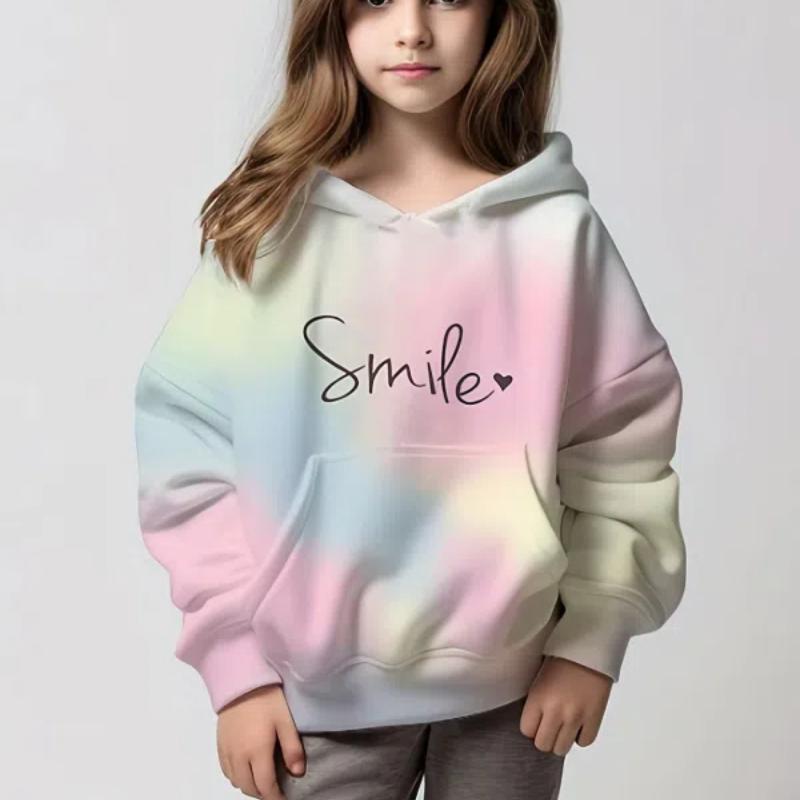 2024 Girls Ombre Tie-Dyed Sweatshirt Long Sleeve Drop Shoulder Hoodie With Pocket Suitable For Sports Daily Casual Wear
2024 Girls Ombre Tie-Dyed Sweatshirt Long Sleeve Drop Shoulder Hoodie With Pocket Suitable For Sports Daily Casual Wear