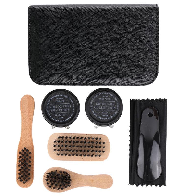 7-Piece Leather Shoe Care Set: Travel Brush, Shoe Polish, Cleaning Tools, and Shoehorn
7-Piece Leather Shoe Care Set: Travel Brush, Shoe Polish, Cleaning Tools, and Shoehorn