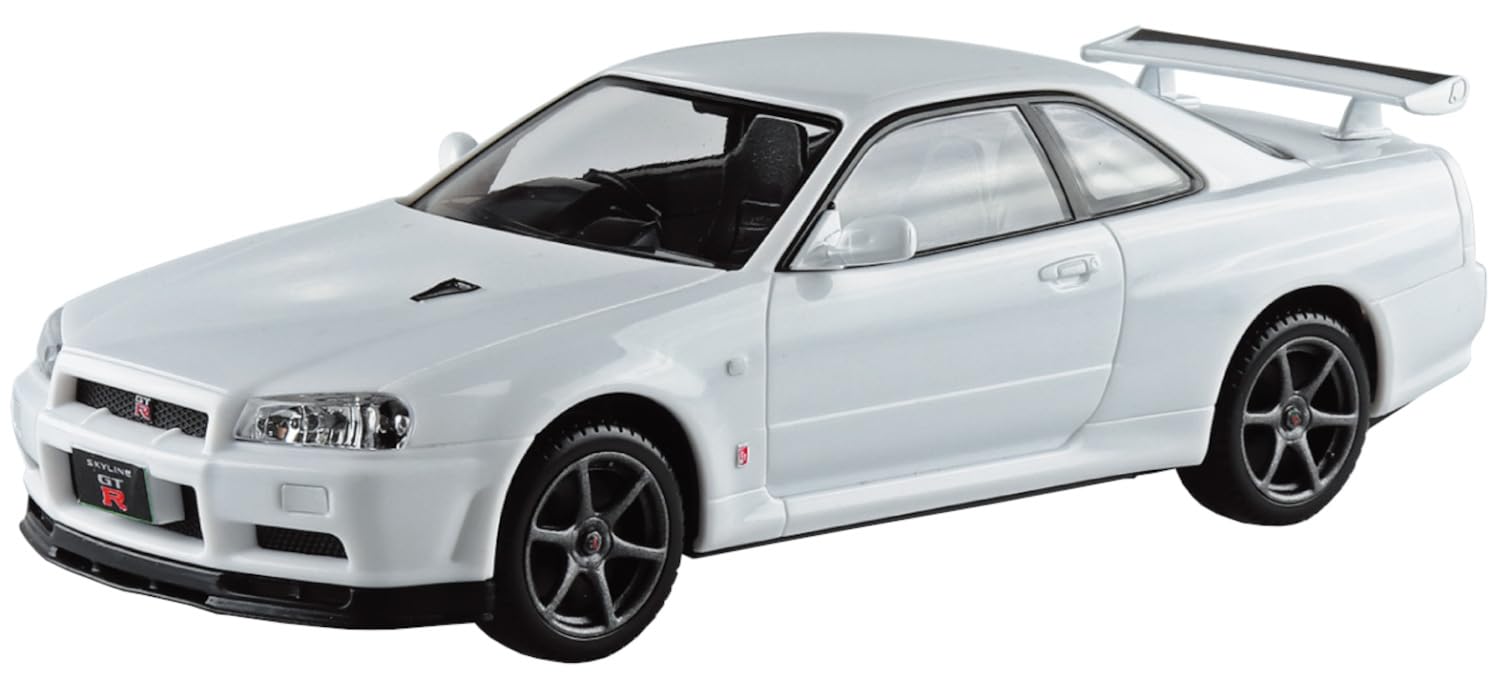 Aoshima Bunka Kyozaisha 132 Raku Plastic Snap Kit No.12-WH Nissan R34 Skyline GT-R White Color-coded Plastic Model (Car)
Aoshima Bunka Kyozaisha 132 Raku Plastic Snap Kit No.12-WH Nissan R34 Skyline GT-R White Color-coded Plastic Model (Car)