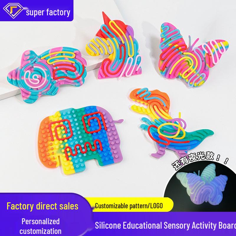 Silicone Sensory Activity Board for Children - Educational Stress-Relief Toy Single Color
Silicone Sensory Activity Board for Children - Educational Stress-Relief Toy Single Color