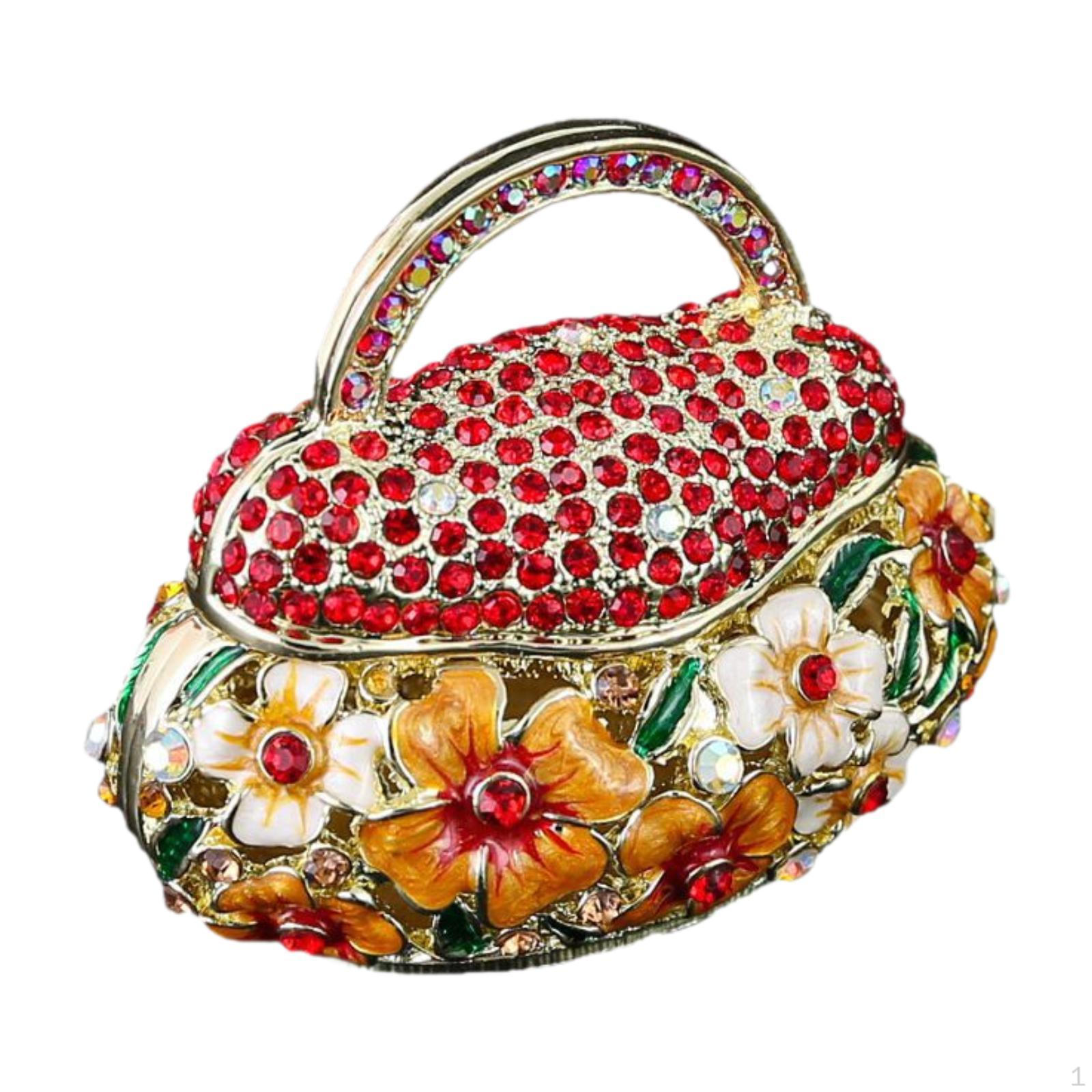 Enamel Trinket Box Handbag Shape Organizer Ornament Necklace Pendant Ringss Holder Jewelry червоний
Enamel Trinket Box Handbag Shape Organizer Ornament Necklace Pendant Ringss Holder Jewelry червоний