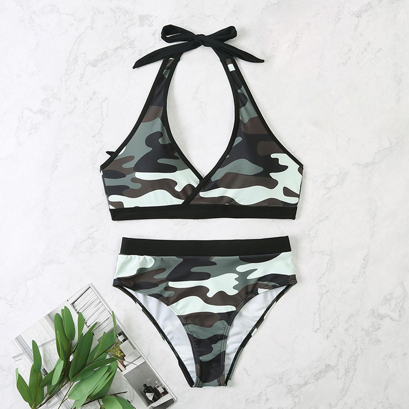 Модный женский сексуальный купальник с принтом, повседневный купальник с бретельками, комплект бикини XL
Модный женский сексуальный купальник с принтом, повседневный купальник с бретельками, комплект бикини XL