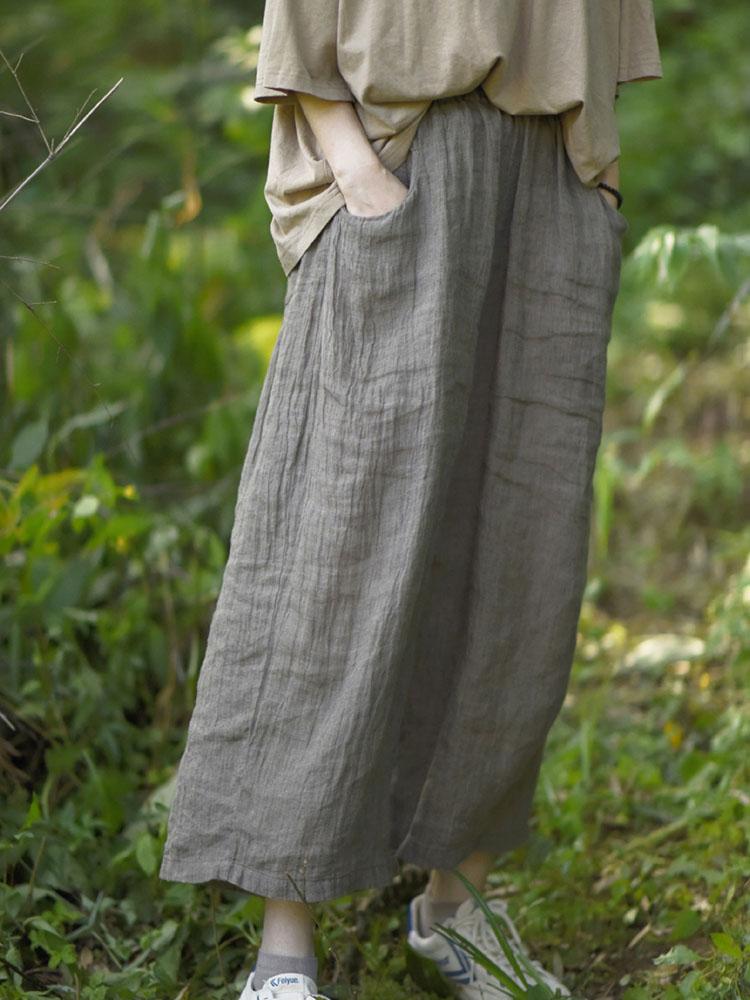 Johnature женские простые свободные широкие брюки льняные однотонные брюки с эластичной резинкой на талии весенние плиссированные повседневные брюки
Johnature женские простые свободные широкие брюки льняные однотонные брюки с эластичной резинкой на талии весенние плиссированные повседневные брюки