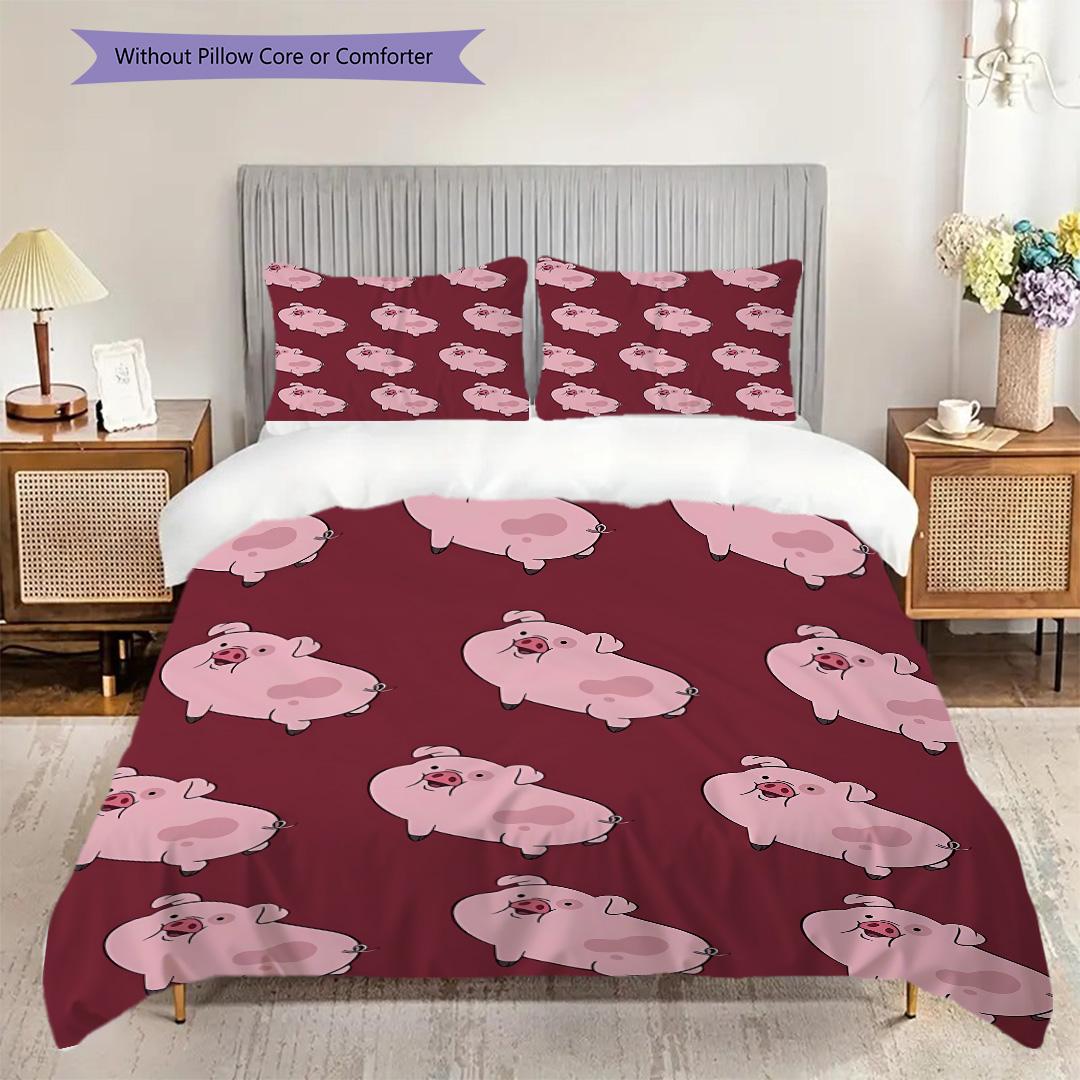 Magical Wild Boar Pattern Bedding Quilt Set Quilt Cover Pillowcase Home Decoration Birthday Gift (1 * duvet cover + 2 * pillowcase, without core) 135x200cm
Magical Wild Boar Pattern Bedding Quilt Set Quilt Cover Pillowcase Home Decoration Birthday Gift (1 * duvet cover + 2 * pillowcase, without core) 135x200cm