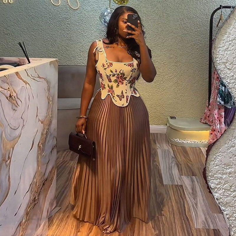 Two Piece Dress Women Tracksuits Lady Suits Women Dress Long Dress Brown S
Two Piece Dress Women Tracksuits Lady Suits Women Dress Long Dress Brown S