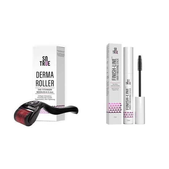 Sotrue Derma Roller For Hair Growth 0,5 мм с 540 титановыми иглами | Восстанавливает поврежденные волосы и Sotrue Finish Line Hair Finishing Stick для женщин 12 мл
Sotrue Derma Roller For Hair Growth 0,5 мм с 540 титановыми иглами | Восстанавливает поврежденные волосы и Sotrue Finish Line Hair Finishing Stick для женщин 12 мл
