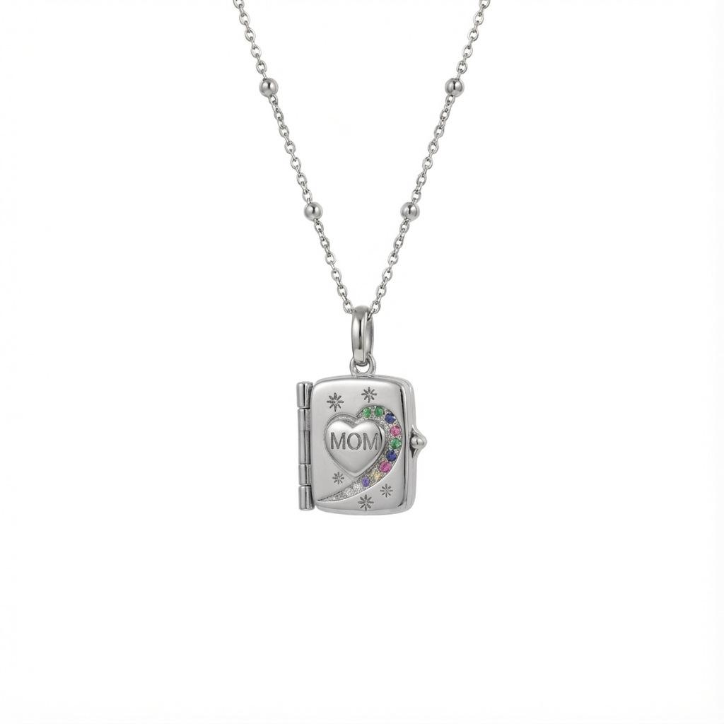 Personalized Color Zircon Love Square Opening And Closing Pendant Mom Album Mother S Day Gift Electroplating
Personalized Color Zircon Love Square Opening And Closing Pendant Mom Album Mother S Day Gift Electroplating