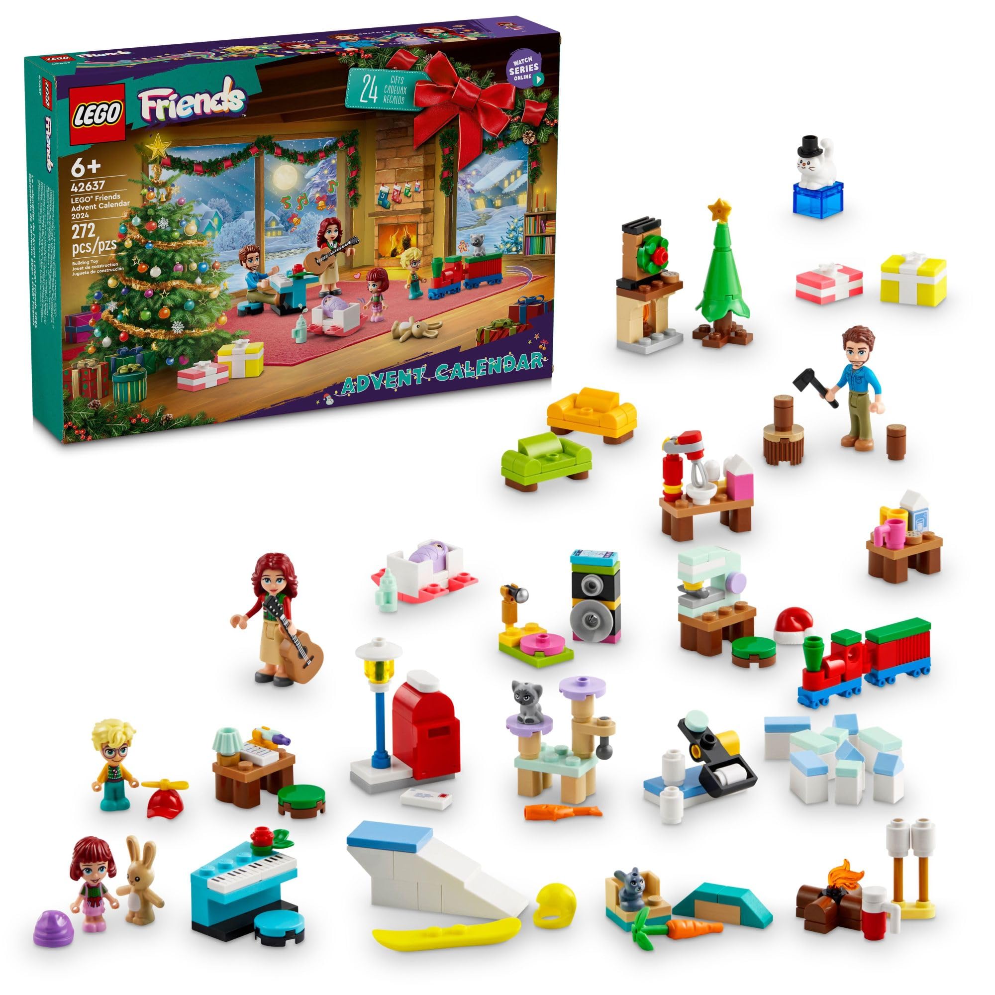 LEGO Friends Адвент-календарь 2024 для детей Рождественский адвент-календарь с мини-фигурками 5 для детей разных возрастов Игрушки для девочек и мальчиков Подарок на праздник
LEGO Friends Адвент-календарь 2024 для детей Рождественский адвент-календарь с мини-фигурками 5 для детей разных возрастов Игрушки для девочек и мальчиков Подарок на праздник