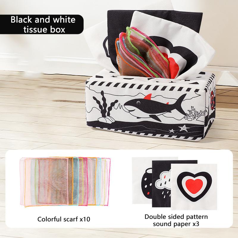 Baby Tissue Box Toy with Sensory Crinkle Paper Childrens Finger Exercise Soothing Toy Early Education Montessori Cloth Book Game
Baby Tissue Box Toy with Sensory Crinkle Paper Childrens Finger Exercise Soothing Toy Early Education Montessori Cloth Book Game