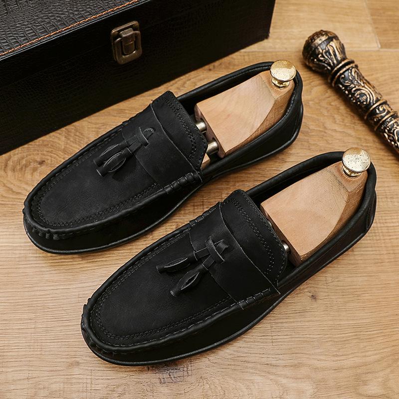 Мужские кожаные туфли без застежек для офиса, мужские формальные туфли для свадебной вечеринки, мужские туфли с кисточками, дышащие оксфорды для вождения 10
Мужские кожаные туфли без застежек для офиса, мужские формальные туфли для свадебной вечеринки, мужские туфли с кисточками, дышащие оксфорды для вождения 10